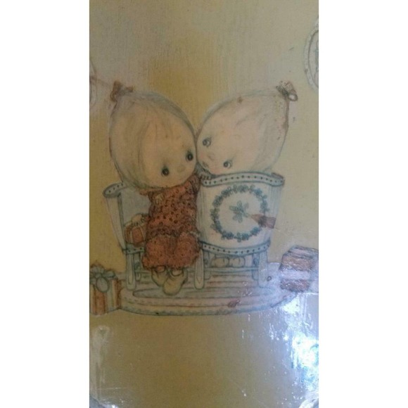 1973 Betsy Clark Decoupage Oval Wall Decor Pictures Hangings Signed Folk - Picture 3 of 10